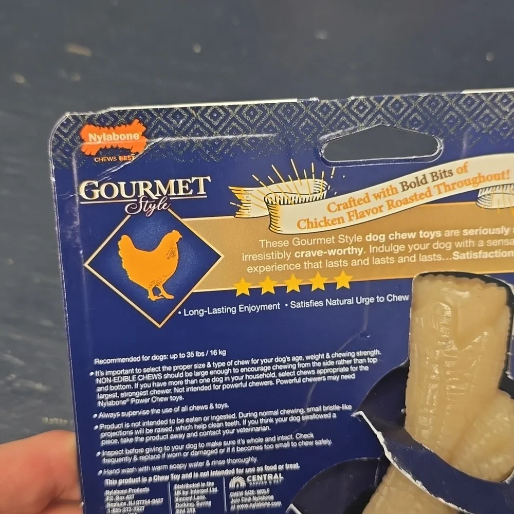 Nylabone Gourmet Style Dog Chew Toy‎ NWT